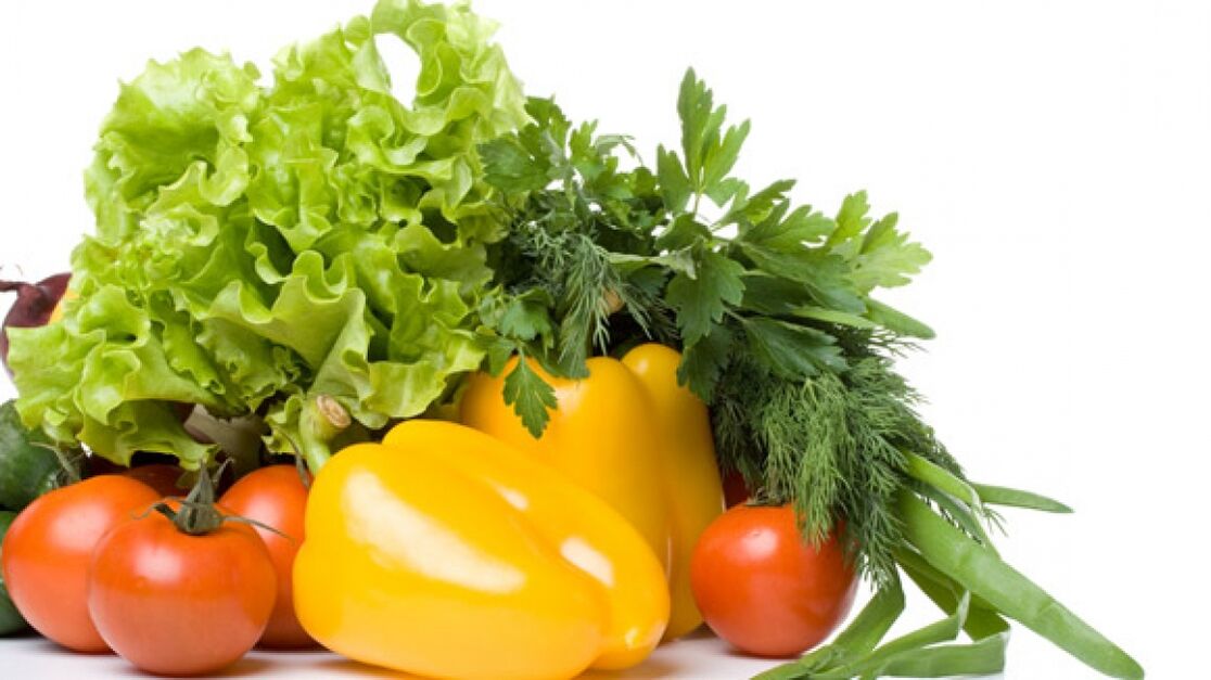 vegetables in the treatment of prostatitis