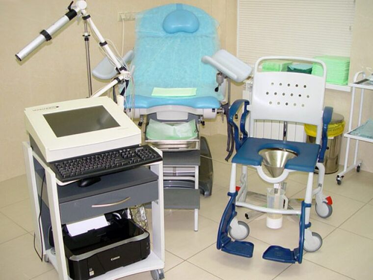 Equipment for performing urodynamic tests in case of suspected prostatitis