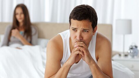 Problems in the bed of a man of prostatitis